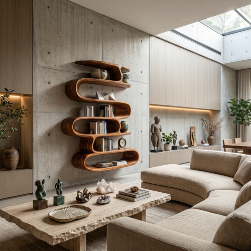 Elegante mensola a muro per l'arredamento moderno RTTHTTWMS001