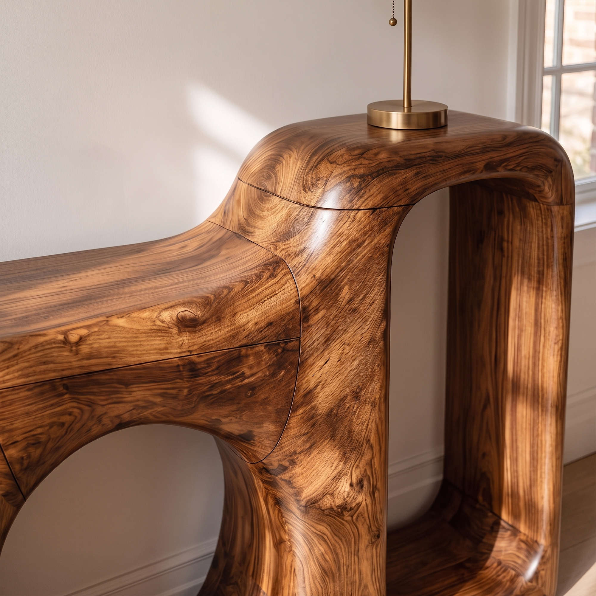 Consolle organica con struttura scultorea aperta per ingresso SINLKICS706