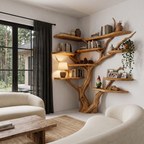 Libreria ad albero contemporanea con design a ramo angolare per ufficio SINLHATB778