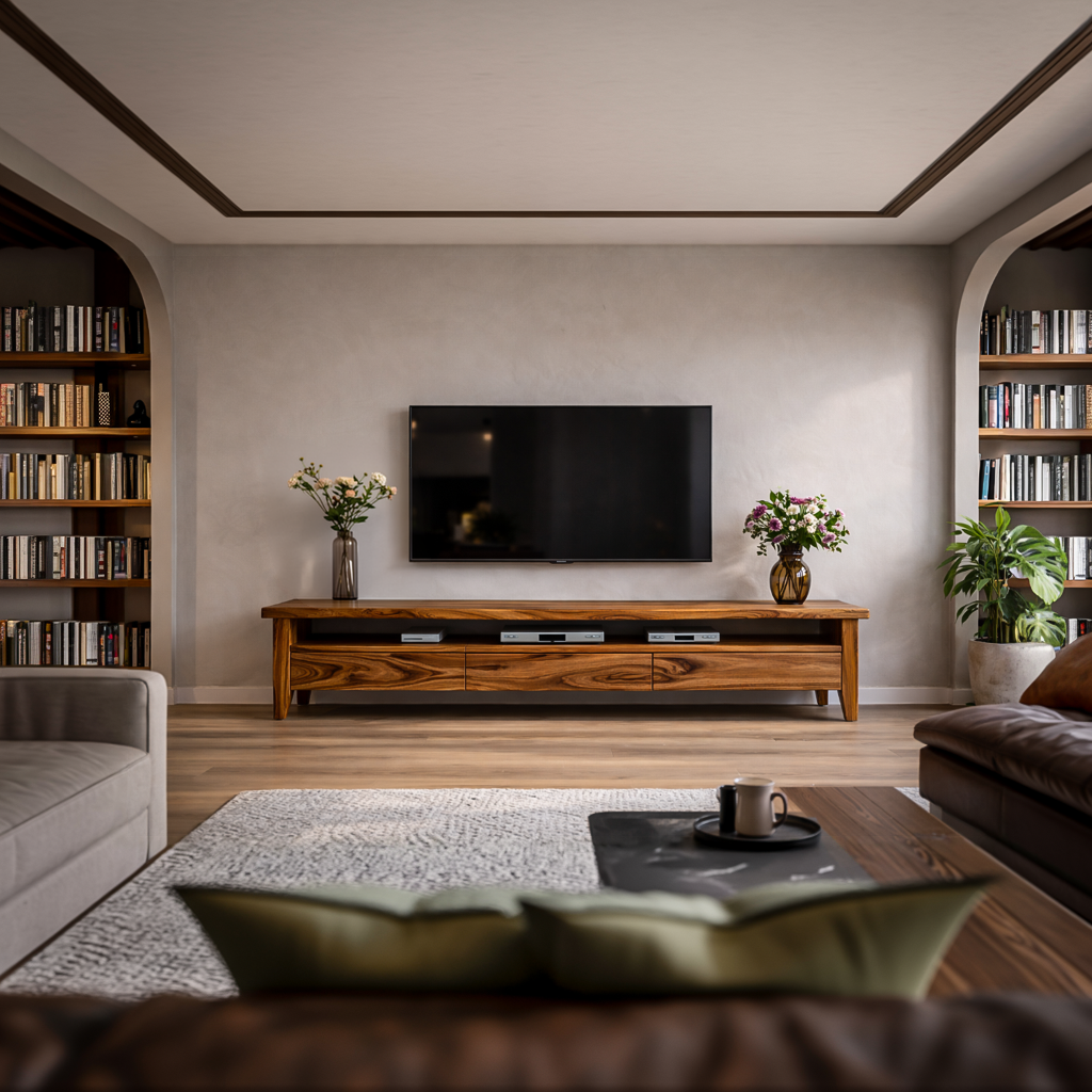 Mobile TV in legno di metà secolo per soggiorno RTTHTTTVC075