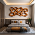 Arte da parete in legno organico per interni minimalisti RTTHTTWA102