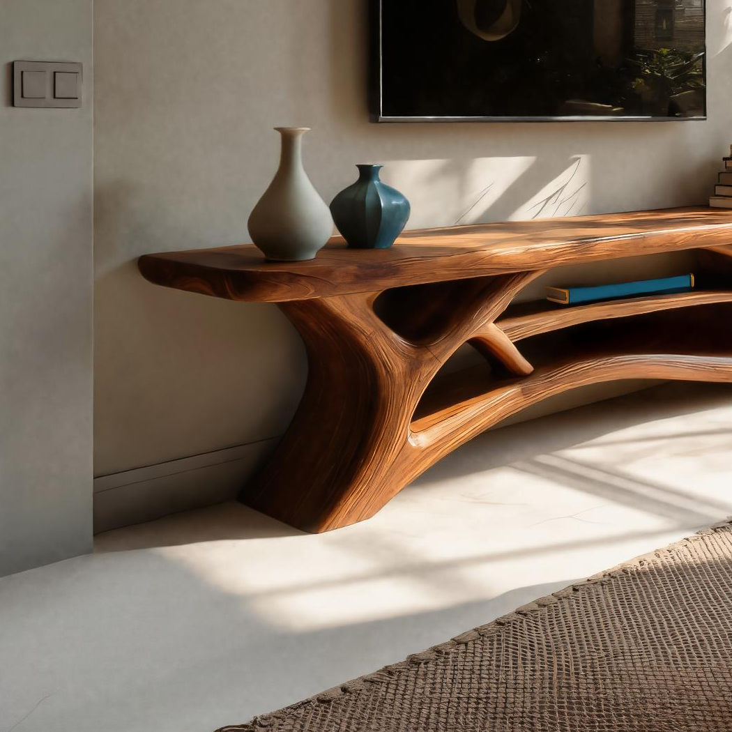 Mensola TV moderna Design a più livelli per l'arredamento del soggiorno RTTHTTTVC057