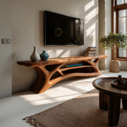Mensola TV moderna Design a più livelli per l'arredamento del soggiorno RTTHTTTVC057