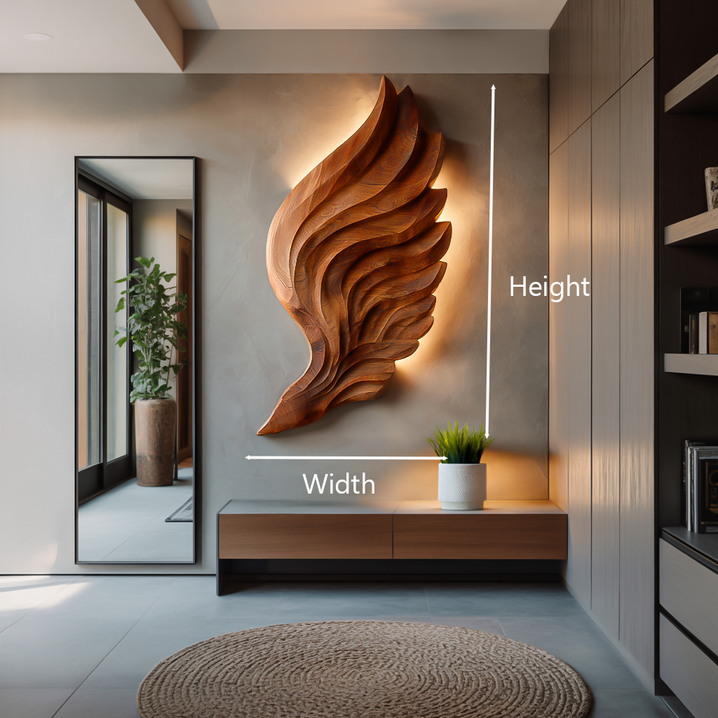Abstract Wooden Wing Wall Art Per L'arredamento Moderno Della Parete RTTHTTWA080