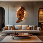 Abstract Wooden Wing Wall Art Per L'arredamento Moderno Della Parete RTTHTTWA080