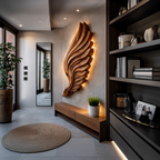 Abstract Wooden Wing Wall Art Per L'arredamento Moderno Della Parete RTTHTTWA080
