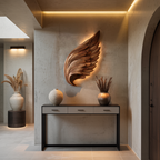 Scultura murale Organic Wing per arredamento d'interni di lusso RTTHTTWA081