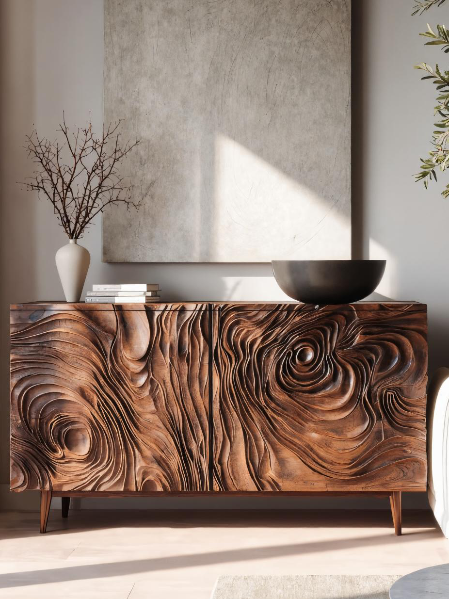 Credenza moderna SITHTTSD032 con contenitori per sala da pranzo o soggiorno