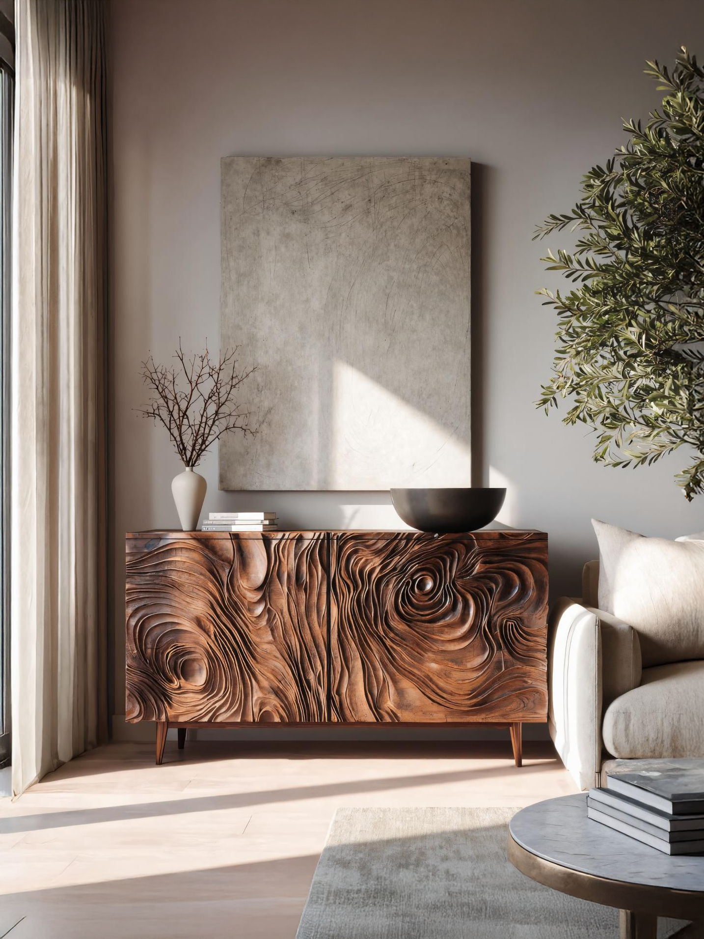 Credenza moderna SITHTTSD032 con contenitori per sala da pranzo o soggiorno