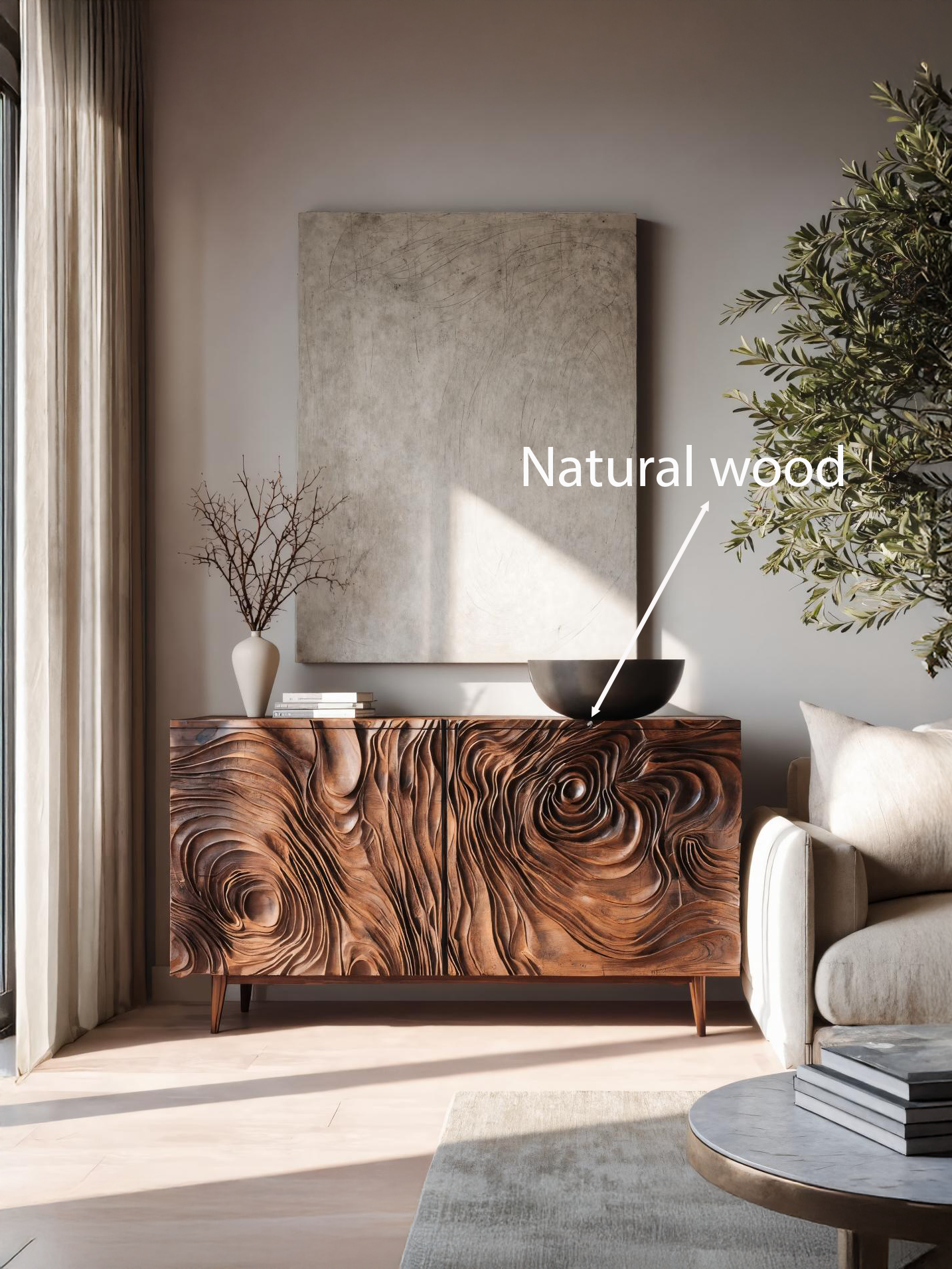 Credenza moderna SITHTTSD032 con contenitori per sala da pranzo o soggiorno