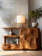 Credenza Artistica con Mobiletti e Ripiani per Soggiorno SITHTTSD024