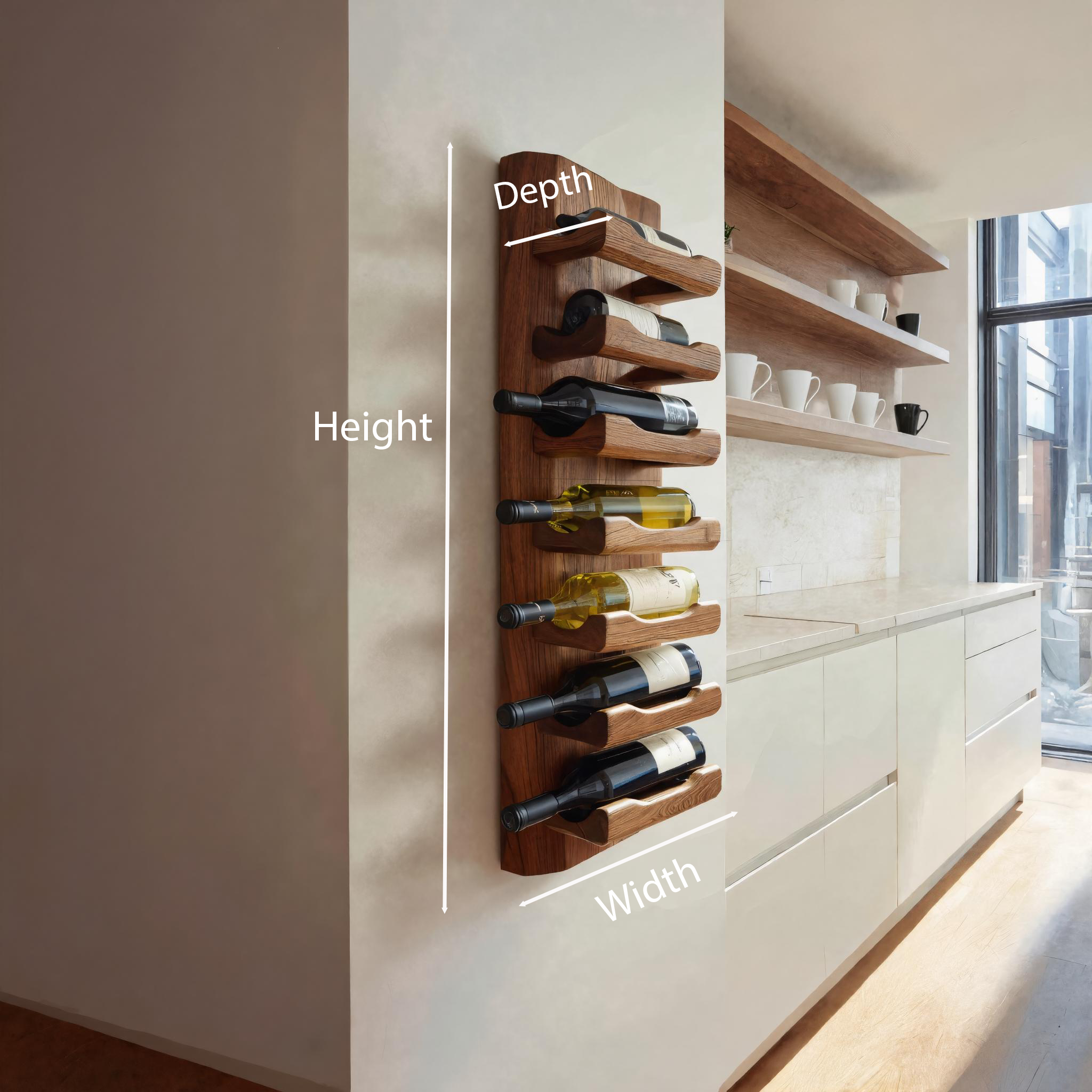Cantinetta da Muro Moderna per Arredamento Minimal RTTHTTWH002