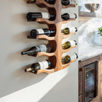 Portabottiglie da Parete Moderno per Bar, Decorazione per Conservazione RTTHTTWH004