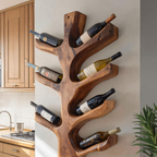 Portabottiglie Scultoreo Moderno a Forma di Ramo per la Cucina RTTHTTWH005