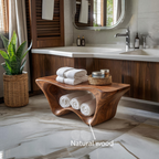 Panca doccia moderna scultorea a due livelli per l'arredamento del bagno RTTHTTSB016